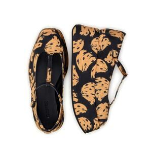 NEW Farm Rio Bananica Banana Bunch Ballerina Mary Jane Platforms Size 6